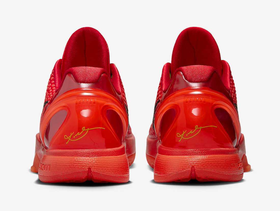Nike GS Kobe 6 Protro Reverse Grinch FV9676-600 Red Men's US3.5-7