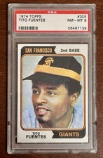 1974 Topps Tito Fuentes #305 PSA 8