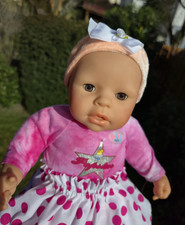 Zapf Puppe Little Chou Chou 42 cm Babypuppe 2001 mit Zubehör SET 14 in pink