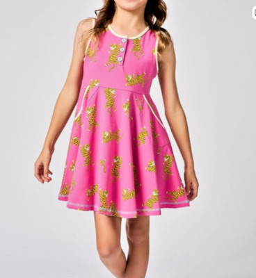 NWT Girls Finding Foxtale Fiercely Fun Dress Zoo Safari Summer Size 10