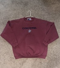 Vintage 90s Converse Sweatshirt Size XL Spell Out Logo All Star Chuck Taylor