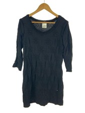 CHANEL Black Plain Dress 42 in Rayon