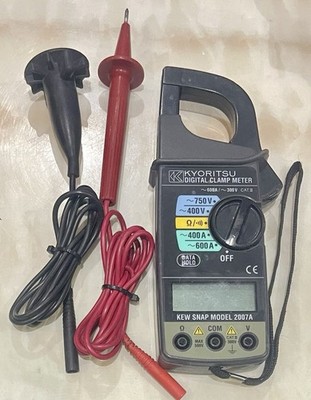 KYORITSU 2007A DIGITAL CLAMP METER AC 600A CAT3