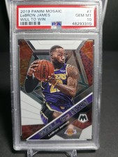 2019 Panini Mosaic Will To Win LEBRON JAMES #7- PSA GEM MT 10 -  LA Lakers 🏀🏀