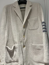 Thom Browne Size 4 Men’s NWT Unconstructed Shearling jacket 4 Bar MSRP 5500