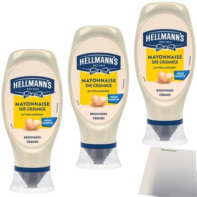 HELLMANN´S Mayonnaise 3er Pack 3x430ml Flasche usy Block