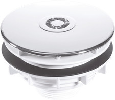 McAlpine SWHF3-CP High Flow Shower Waste: 110mm Chrome Plated - Easy to install