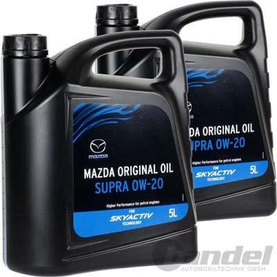 10L ORIGINAL MAZDA SUPRA-X 0W20 MOTORÖL für SKYACTIV BENZIN MOTOREN SKYACTIV-X