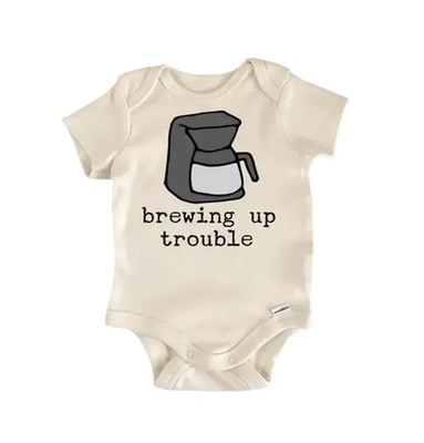 Coffee Tea Matcha Boba Newborn Baby Onesie  Bodysuit