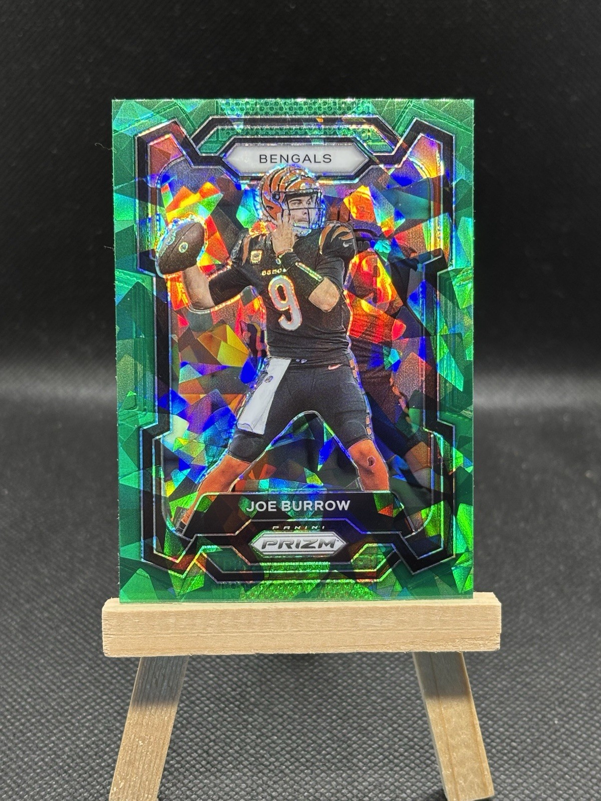2023 Prizm JOE BURROW Green Ice Prizm #57 Cincinnati Bengals SSP