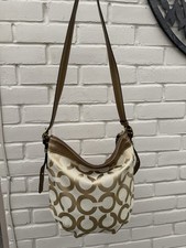 Gorgeous vintage y2k gold & beige coach shoulder/crossbody