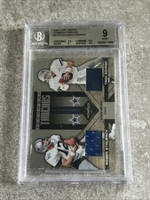 2005 Leaf Limited Common Threads #CT10 Staubach Aikman/25 | BGS Mint 9 POP 1