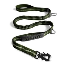 Heavy Duty Army Green Tactical Dog Leash 4-6FT Shock Absorbing Bungee Lead