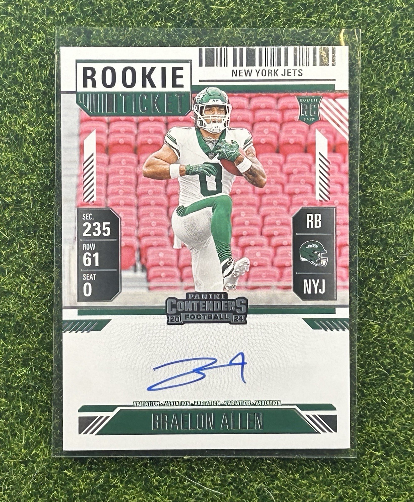 2024 Panini Contenders BRAELON ALLEN Rookie Ticket ON CARD AUTO VARIATION