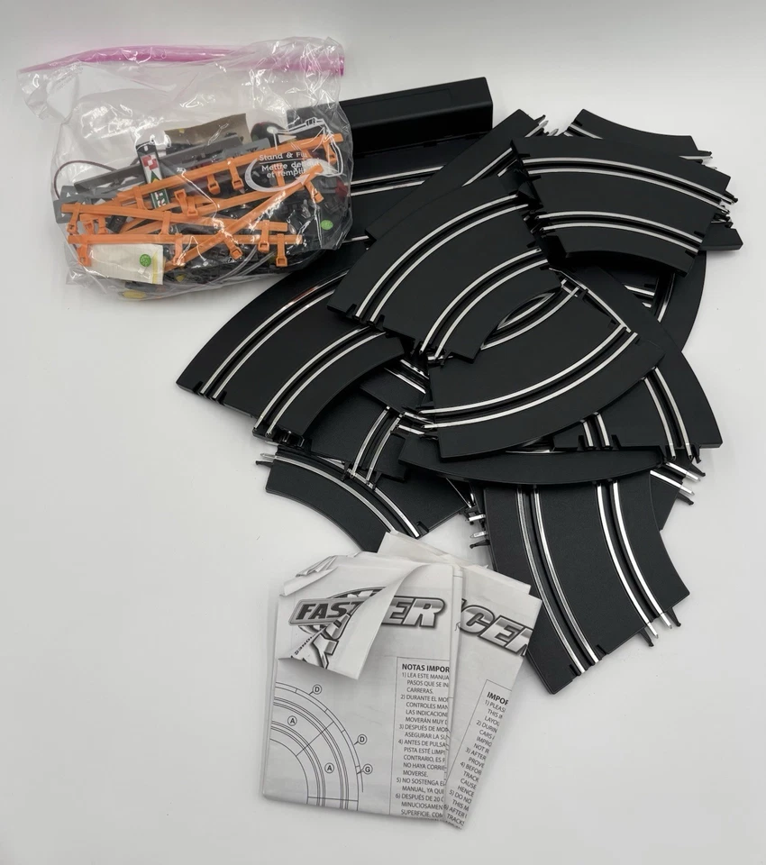 Toys R Us Fast Lane Speedy Racer Slot Car Race Track Set W/2 Tuner Style Cars - Image 4 of 4