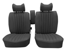 Sitzbezüge Bezüge für die Vordersitze für Mercedes-Benz SL R107 Schwarz bis 1984