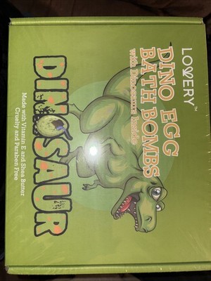 Lovery Dino Egg Bath Bombs with Dinosaurs Inside 6 Pack Kids Bath Bombs