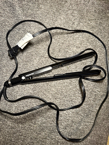 BaBylissPRO Porcelain Ceramic Flat Iron, Electric Black Styling Tool
