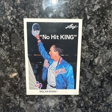 NOLAN RYAN NO HIT KING LEAF 1990 BASEBALL CARD #265 TEXAS RANGERS