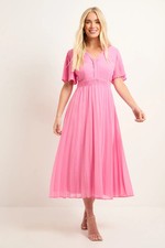 Wallis Pink Fit & Flare Dress Womens Occasion Dresses