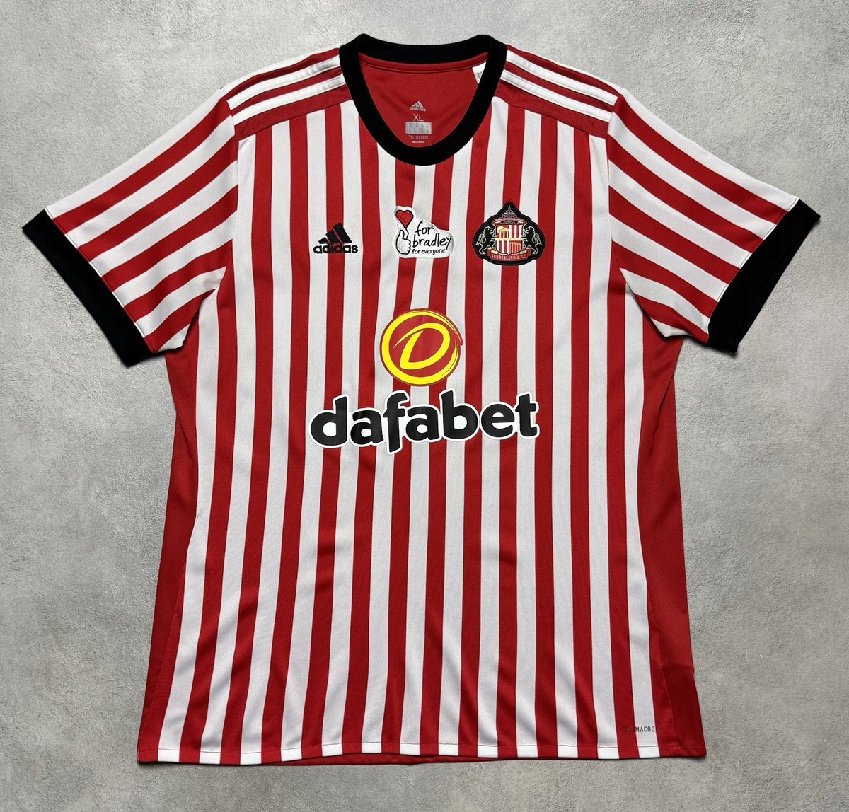 SUNDERLAND 2017 2018 HOME FOOTBALL SHIRT SOCCER JERSEY ADIDAS