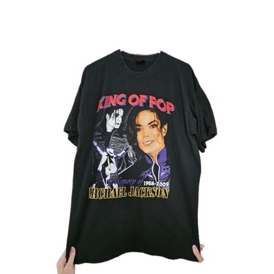 Michael Jackson Memorial T Shirt 2XL King Of Pop Tribute Tee 1958-2009 Big Print