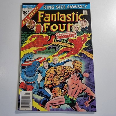 Fantastic Four Annual #11 Marvel Comics (June 1976)Invaders app. Grade: 6.0 Fine