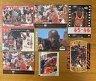 Michael Jordan Upper Deck Collector’s JUMBO 7 Card Lot + 6 Sticker Pack HOF GOAT