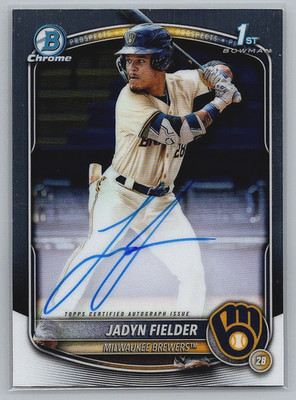 2025 Bowman Chrome 1st Bowman AUTO Jadyn Fielder #CPA-JF (RC) *