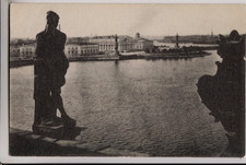 Russia Early USSR 1920s Leningrad the Neva River View - Antique Postcard