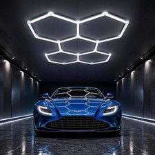 Hexagon Garage Lights 168W 16800LM 6500K Ultra Bright Honeycomb Hex Lights 5
