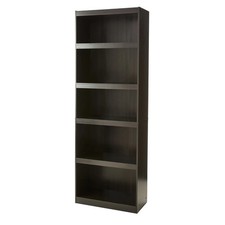 Mainstays Framed 5-Shelf Bookcase with Adjustable Shelves, Espresso