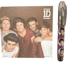 Juego de 2 blocs de notas adhesivos y bolígrafo One Direction GRUPO 40 páginas mercancía oficial