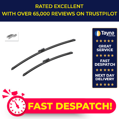 2x Wiper Blades (Pair) Flat Aero type A323S 3397014423 Bosch Aerotwin 650/500mm