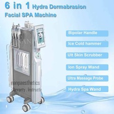 6in1 Hydra Dermabrasion Water Peel Cleansing Microcurrent Facial Beauty Machine