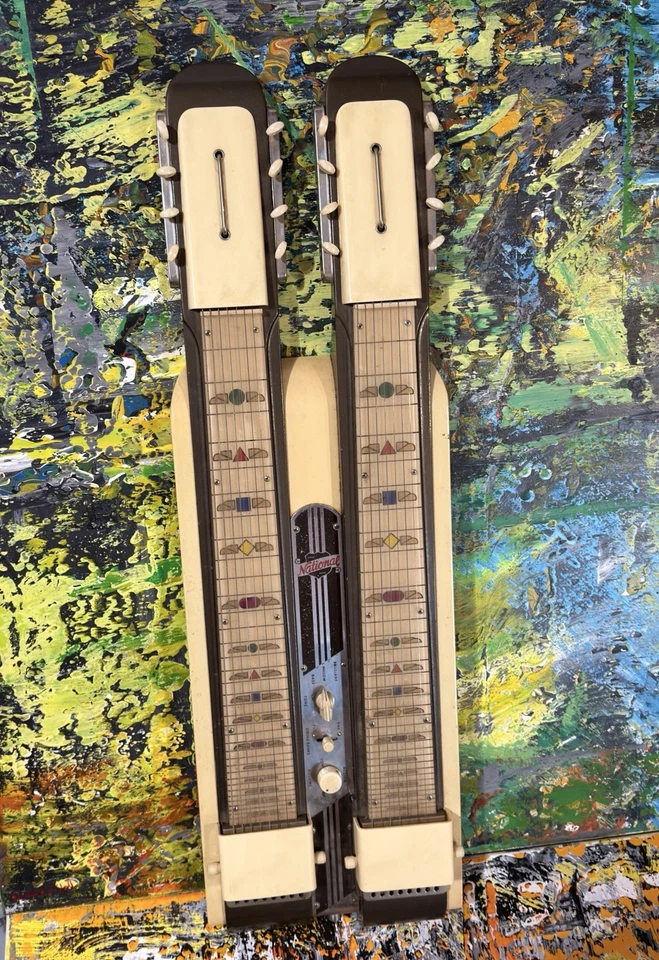 National Double 8 Lap Steel — винтаж 1950-х — оригинальный чехол — редкая - Изображение 2 из 4
