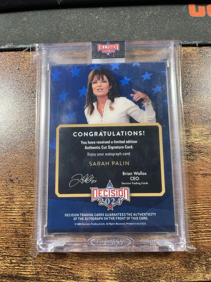 2024 DECISIÓN SARAH PALIN CORTE PÚRPURA FIRMA AUTOMÁTICA/2 - Imagen 2 de 2