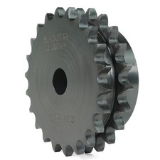 D100A18 ANSI #100 Roller Chain Sprocket 18 Tooth Solid Steel Type A Hub