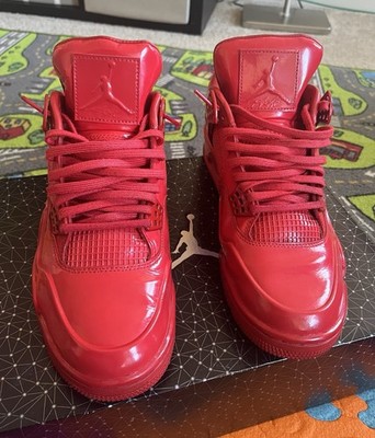 Air Jordan 4 Retro 11Lab4 Red Size 10 Patent Leather 719864-600 OG Box