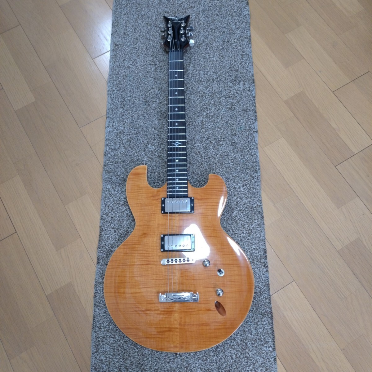 Electric Guitar DBZ Flame Top Imperial Chamber Natural | eBay