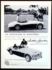 BMC Austin-Healey Original 1959 Vintage Print Ad Wall Art