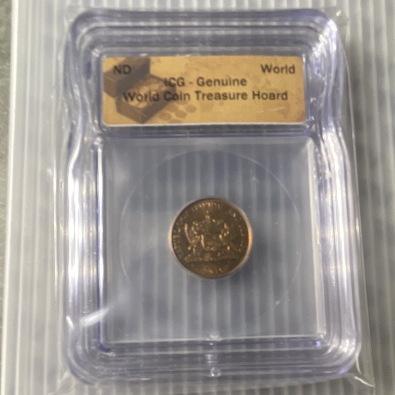 MCG Genuine World Coin Treasure Hoard ND 1 Bi-Metallic Multicolor Coin