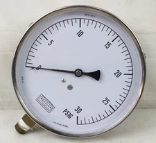 Weksler GR2-14-3 Pressure Gauge 4-1/2" 0-30psi EA14 0.5 PSIG.SUBD.
