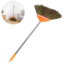  Natural Whisk Sweeping Broom: 41.73" Vietnamese Straw Soft Broom with Long