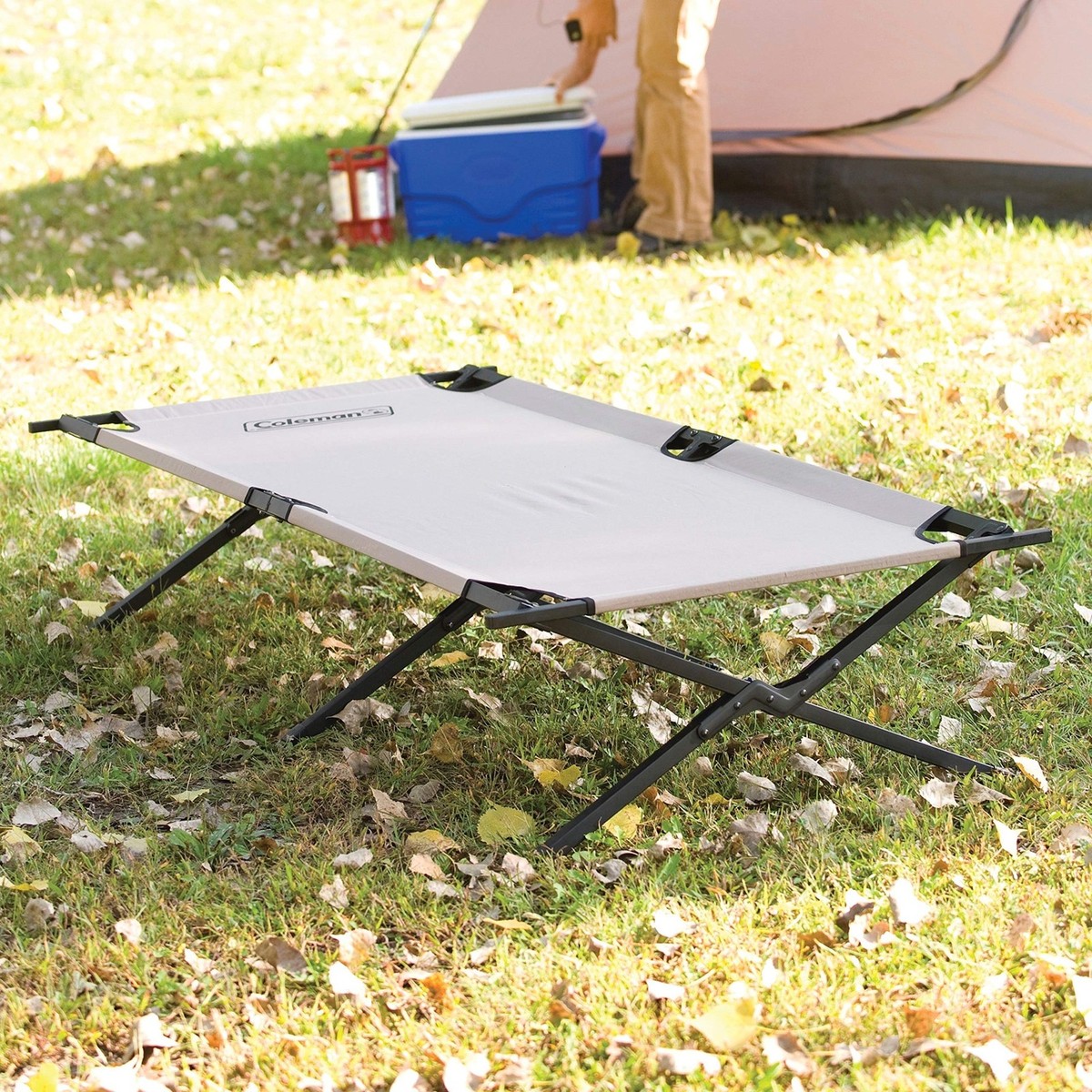 Coleman Trailhead Cot Extra Wide Camping Sleeping Room Heavy Duty