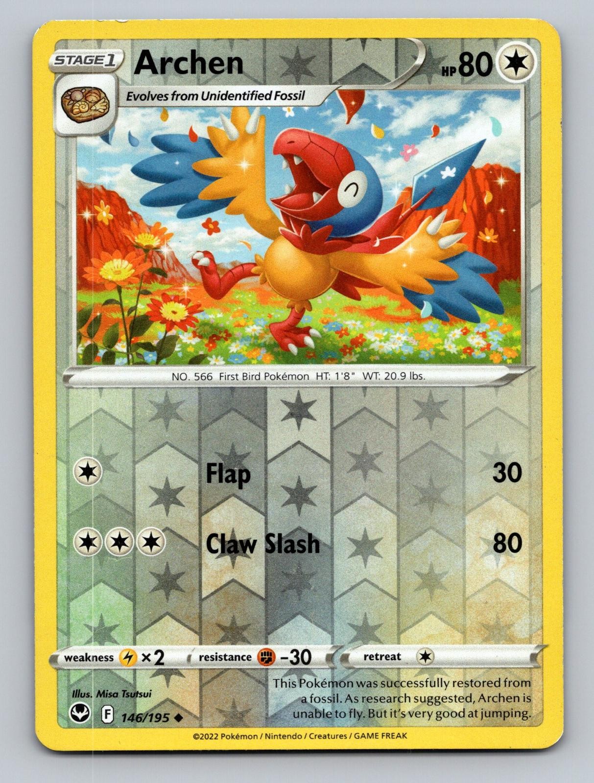 Archen 146/195 Uncommon Pokemon Reverse Holo