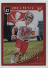 2018 Donruss Optic Rookies Red Prizm 48/99 Justin Watson #112 0n64