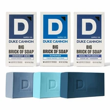 Duke Cannon Ultimate Freshness Soap 3-Pack Midnight Swim, Superior, & Naval D...