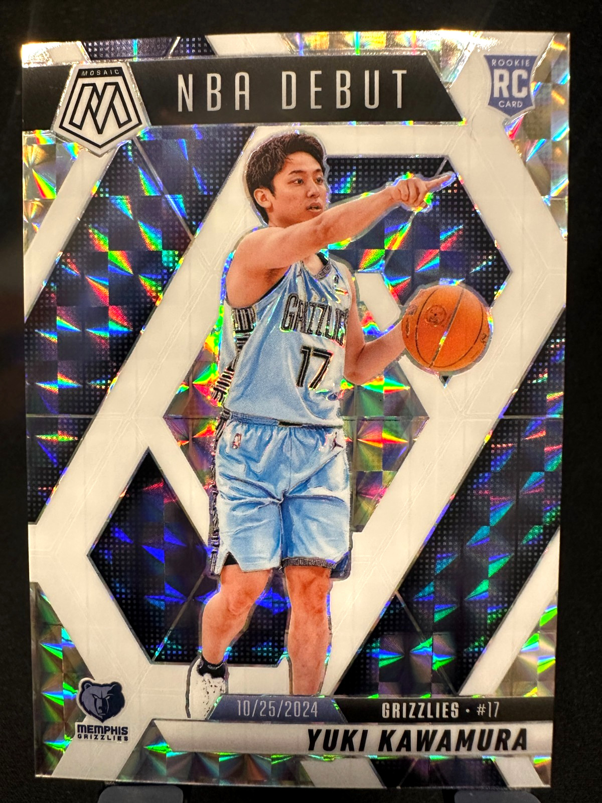 2024-25 Panini Mosaic White Choice Yuki Kawamura NBA Debut /35