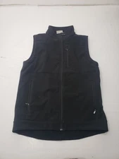 Cinch Mens Concealed Carry Bonded  Double Black Softshell Vest Size Small
